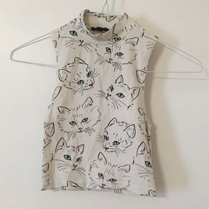 cat crop top